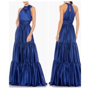 Mac Duggal Tiered Satin Dress